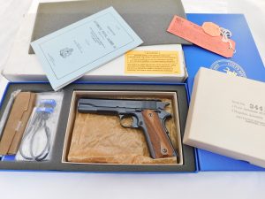 2006 Colt 1911 Government WWI Carbonia Blue NIB